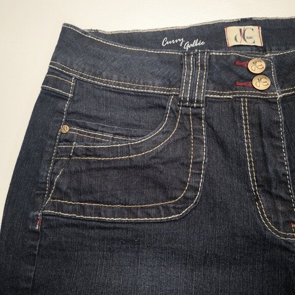 DC Jeans Curvy Ladies Size 14 Dark Wash Straight Legs Jean Shorts - Picture 6 of 11